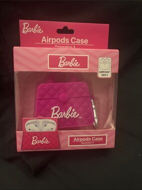 Barbie Quilted Hot Pink AirPods Gen 3 Case with Carabiner